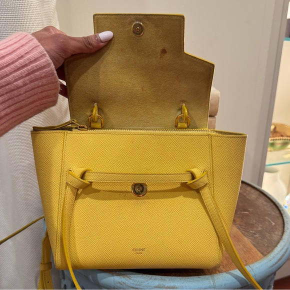 Celine Pico Belt Bag — Yellow (Calfskin Leather) - Picture 4 of 7